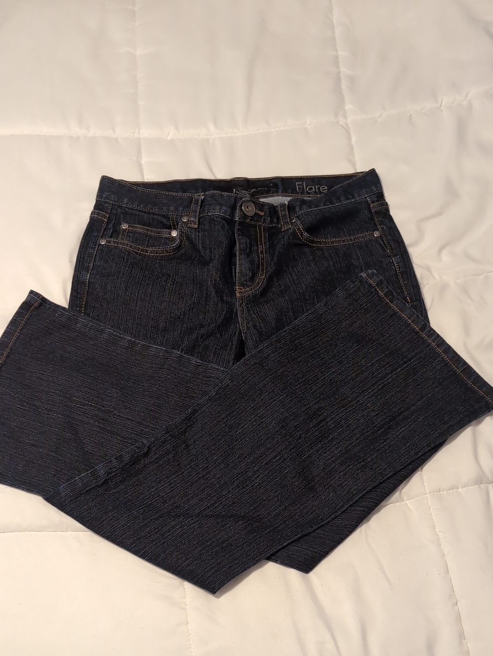 Calvin Klein Dark Wash Flare Jeans - Size 6 / 28